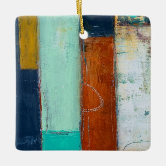 Abstracte rechthoeken keramisch ornament (Voorkant)