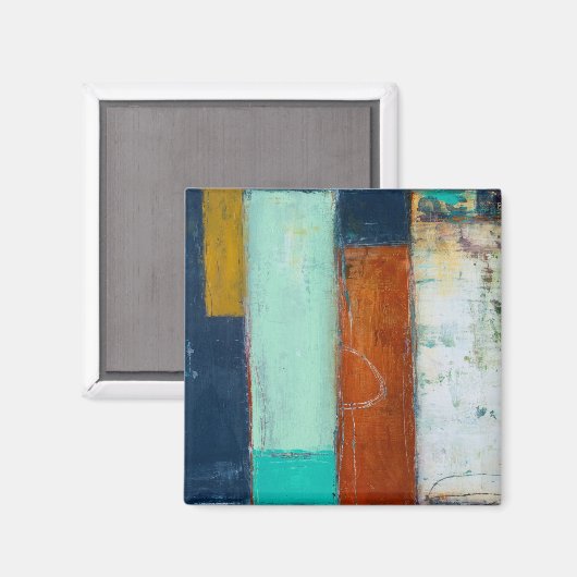 Abstracte rechthoeken magneet (Voorkant / Achterkant)