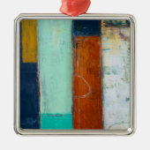 Abstracte rechthoeken metalen ornament (Voorkant)