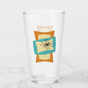 Abstracte rechthoeken Mid Century Modern Glas