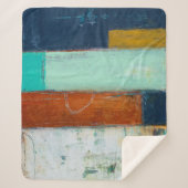 Abstracte rechthoeken sherpa deken (Voorkant)