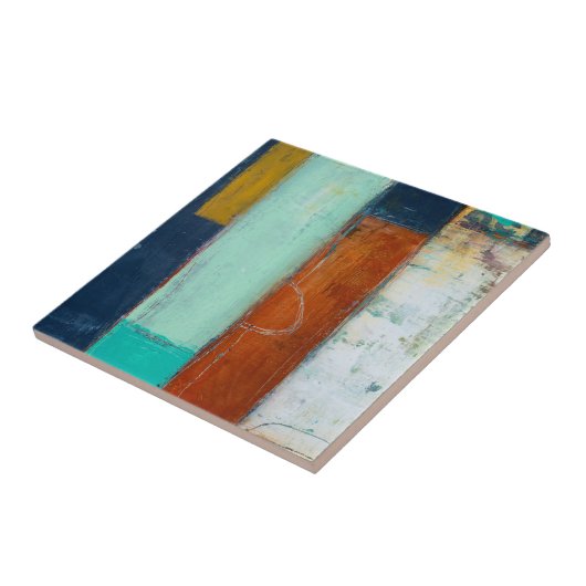 Abstracte rechthoeken tegeltje (Zijkant)