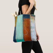 Abstracte rechthoeken tote bag (Dichtbij)