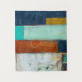 Abstracte rechthoeken wandkleed (Voorkant)