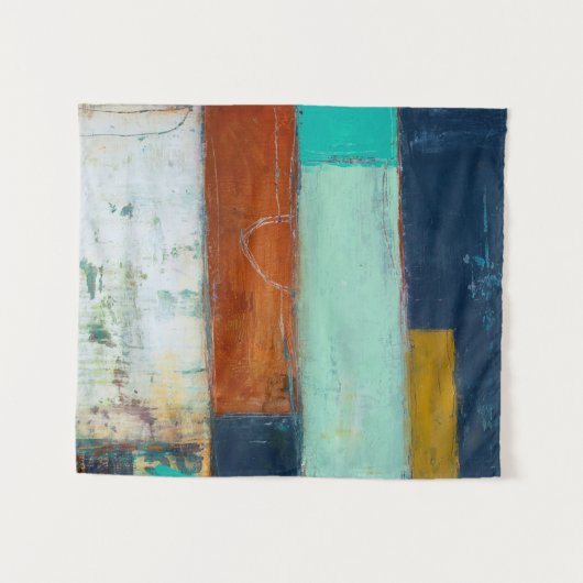 Abstracte rechthoeken wandkleed (Voorkant (horizontaal))