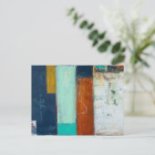 Abstracte rechthoekig briefkaart (Staand voorkant)