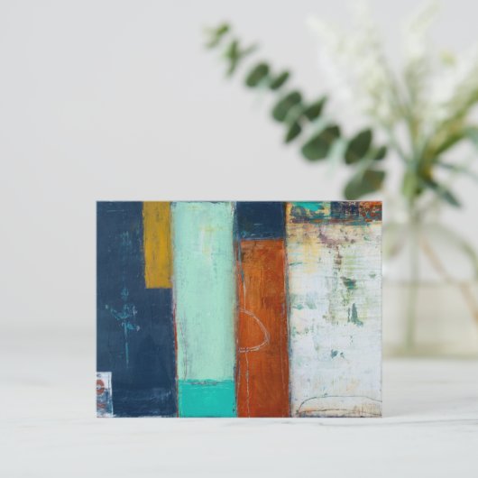 Abstracte rechthoekig briefkaart (Staand voorkant)