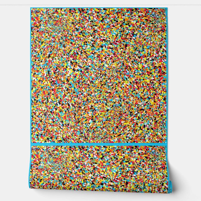Abstracte Rechthoekige Tegels Behang  (Afrollen)