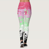 Abstracte Recipromantische vlag Leggings (Achterkant)