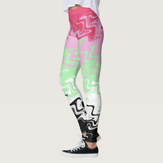 Abstracte Recipromantische vlag Leggings (Links)