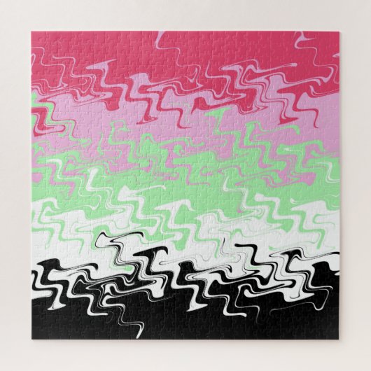 Abstracte Recipromantische vlag Legpuzzel (Verticaal)
