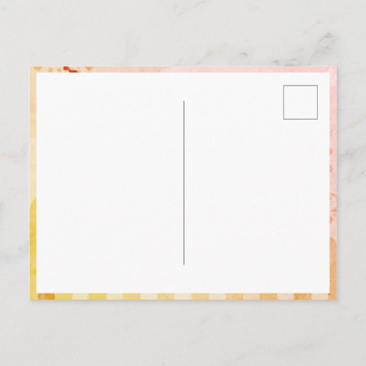 Abstracte Red Beige Digital Art Prettige feestdage Briefkaart (Achterkant)