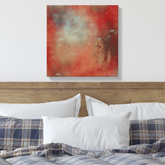 Abstracte Red Blue Art Canvas Afdruk (Insitu (Slaapkamer))