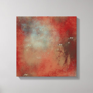 Abstracte Red Blue Art Canvas Afdruk