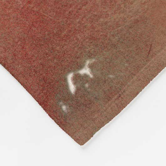 Abstracte Red Blue Art Fleece Deken (Hoek)