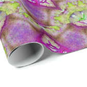 ABSTRACTE RED PINK PAARSE FUCHSIA STARS MET PARELT CADEAUPAPIER (Rol Hoek)