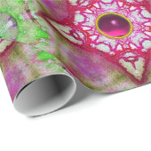 ABSTRACTE RED PINK PAARSE FUCHSIA STARS MET PARELT CADEAUPAPIER (Rol Hoek)