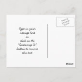 Abstracte Red Poppies Blue Sky Glas in lood Mosaic Briefkaart (Achterkant)