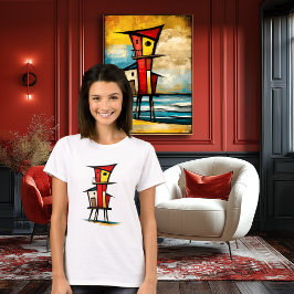 Abstracte reddingstoren | Expressionistische Kunst T-shirt
