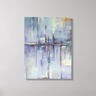 Abstracte reflectie canvas afdruk