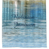 Abstracte Reflectie Douchegordijn Afgebroken Naam (Voorkant)