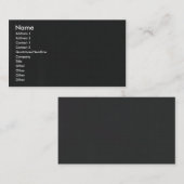 Abstracte reflectie in gemetalliseerde mylaire fil visitekaartje (Voorkant / Achterkant)