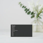 Abstracte reflectie in gemetalliseerde mylaire fil visitekaartje (Staand voorkant)