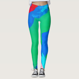 Abstracte reflectie leggings