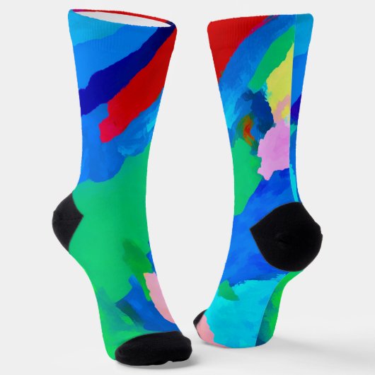 Abstracte reflectie sokken (Gebogen)