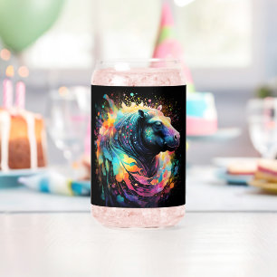 Abstracte reflecties: Hippo Kleurensplash Blikvorm Glas