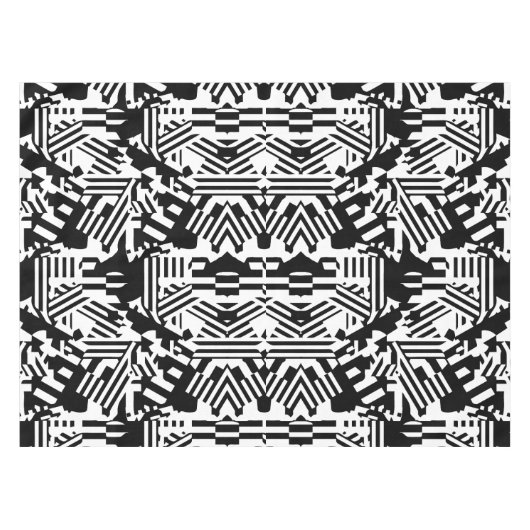 Abstracte reflecties: lijnen, kubussen en monochro tafelkleed (Voorkant (Horizontaal))