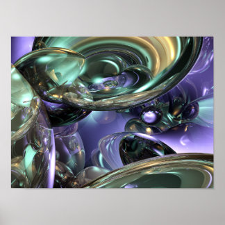 Abstracte reflecties poster