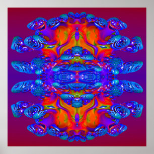 Abstracte reflecties poster