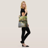 Abstracte reflecties tote bag (Op model)