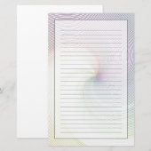 Abstracte regels 8 briefpapier (Voorkant / Achterkant)