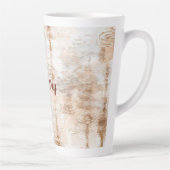 Abstracte regenachtige dag latte mok (Rechts)