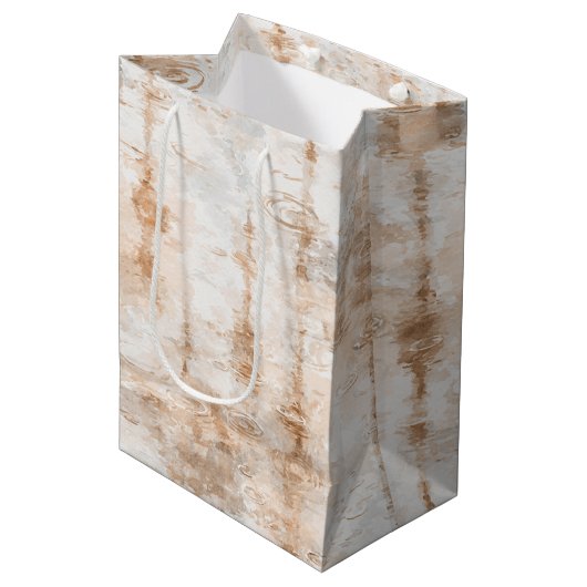 Abstracte regenachtige dag medium cadeauzakje (Voorkant Gekanteld)