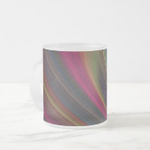 Abstracte regenboog Bevroren glazen Mok (Voorkant links)