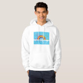 Abstracte Regenboog Bloemen Wervelingen en Paint S Hoodie (Voorkant volledig)