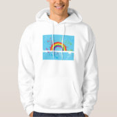 Abstracte Regenboog Bloemen Wervelingen en Paint S Hoodie (Voorkant)