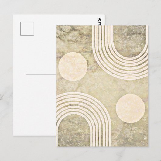 Abstracte Regenboog, Boheemse kunst, Briefkaart (Voorkant / Achterkant)