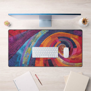 Abstracte regenboog bureaumat