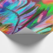 Abstracte regenboog cadeaupapier (Hoek)