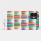 Abstracte regenboog druppels patroon Aangepaste na Case-Mate iPhone Case (Achterkant (horizontaal))