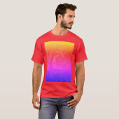 Abstracte regenboog galaxy spiraal t-shirt (Voorkant volledig)