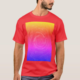 Abstracte regenboog galaxy spiraal t-shirt
