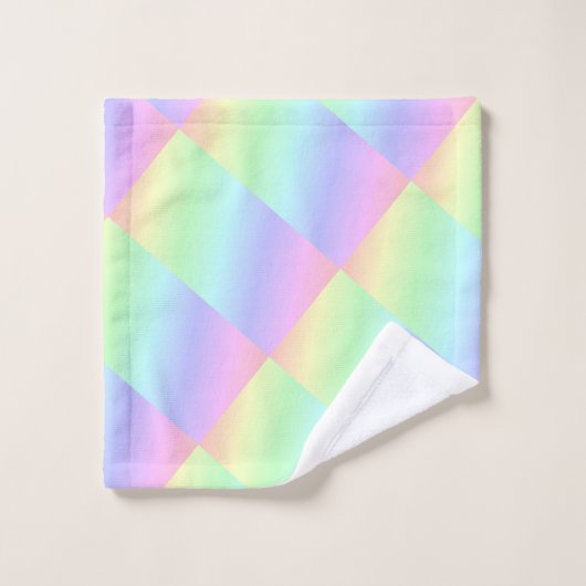 Abstracte regenboog, gekleurd bad handdoek (Wasdoekje)