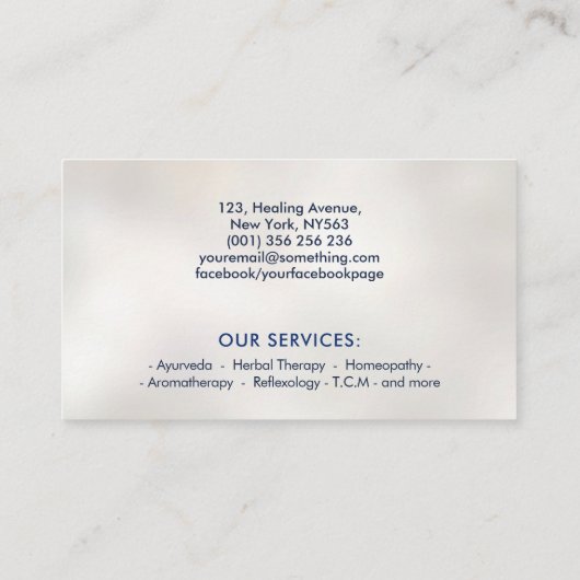 Abstracte regenboog Gingko Tree Visitekaartje (Achterkant)