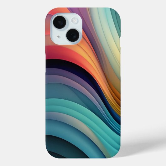 Abstracte Regenboog Golf Kunst Case-Mate iPhone Case (Achterkant)