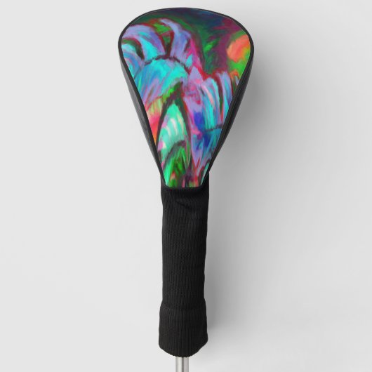 Abstracte regenboog golfheadcover (Voorkant)